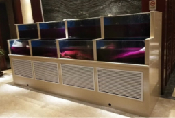 飯(fan)店餐廳小型魚(yu)池定做